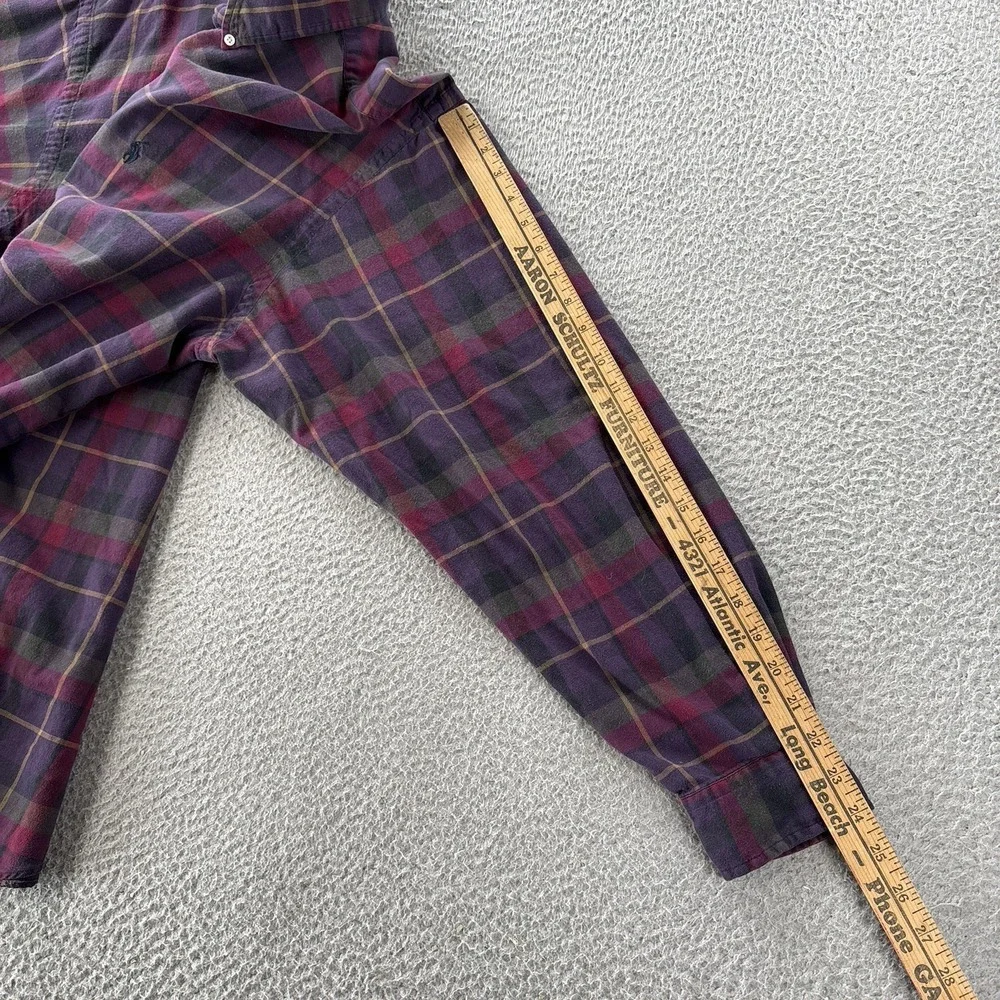 Vintage Polo Ralph Lauren Shirt Mens XL‎ Preppy Classic Fit Purple Plaid